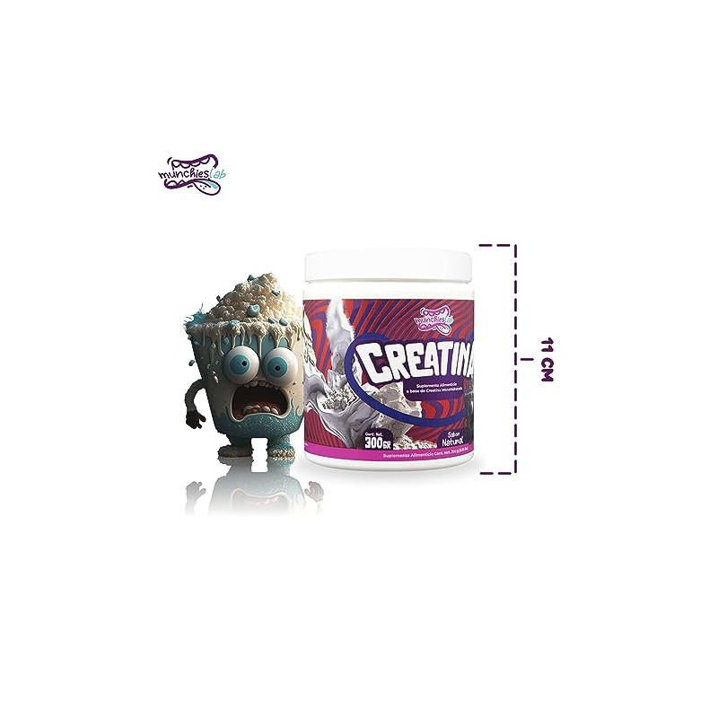 MUNCHIES LAB CREATINA 300G 60 SERVICIOS SABOR NATURAL