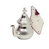 Moroccan Teapot Holder 100% Cotton with Burgundy Tassel Handmade Hand