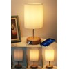 HSLighting Bedside Lamp Touch Dimmable Table Lamp with USB A+C