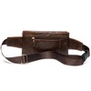 Mens Fanny Pack, Rugged Genuine Leather Waist Bags for Men
