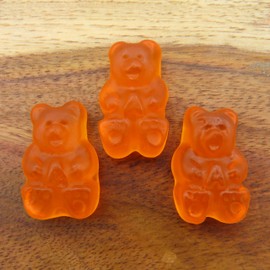 Beulah's Orange Gummy Bears, 2 Pound Package, 260 Pieces of Candy