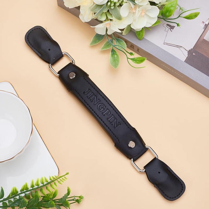 GORGECRAFT Leather Luggage Handles Replacement Parts 190mm Suitcase Grip Pull
