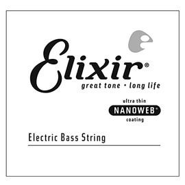 Elixir Strings Electric Bass String NANOWEB Coating, .040, Long Scale