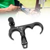 3 Finger Hand Held Bow Release Aluminum Alloy Thumb Release