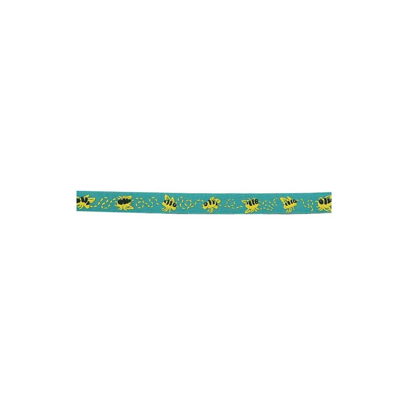 Beastie Band Cat Collar Buzzing Bees (Teal)