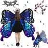 Sundonix Butterfly Wings Fairy Costume Adult - Monarch Moth Wings