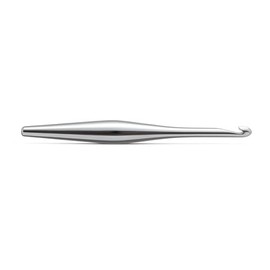 Furls Crochet Hook, Silver Streamline Metal, Ergonomic Handle Crochet Hooks 7" (Silver Metal, K - 6.50mm)