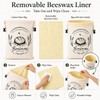 2 Pack Beeswax Bread Bags with Removable Liners