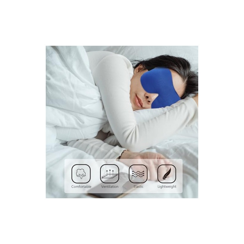 PACKOVE Máscara De Ojos Para Dormir 3D Antifaz Bloqueo Total