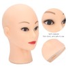 Mannequin Head Bald Training Heads PVC Manikin Head Cosmetology Mannequin