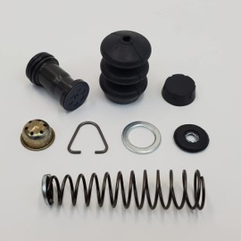 Rear 3/4" Bore Wagner Type Brake Master Cylinder Rebuild Kit for 1958 - Early 1979 Harley FL & FLH, 1971 - Early 1979 FX w/Spring, Piston, Rubber Boot, Caps, Washers & Clip - Replaces HD# 41762-58A