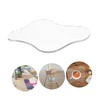 OHPHCALL Acrylic Cup Coaster Transparent Tabletop Mats for Home Office