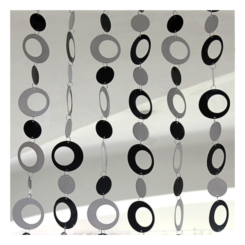 QueenBox® 63in 8pcs Round Sequin Beaded Curtain, Bling Door String