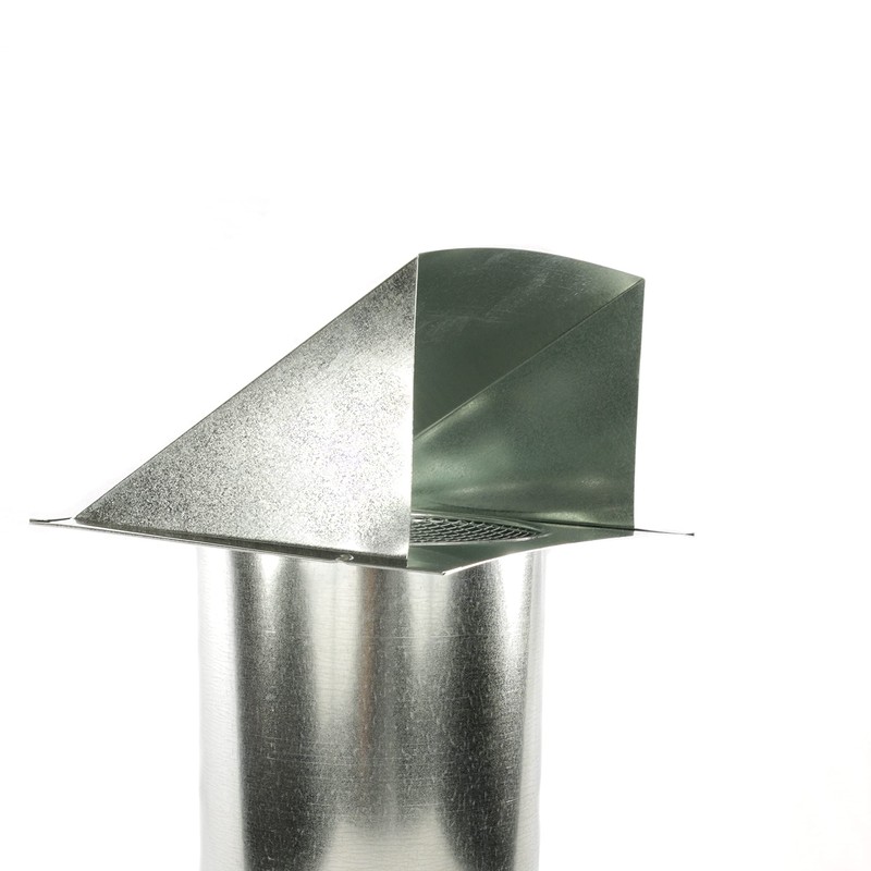 FAMCO Galvanized Steel Hooded Wall Vent with Screen, Used for