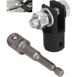 unbranded 1/2 Inch Car Scissor Jack Adapter Chrome Vanadium Steel Drive Impact Wrench Tool