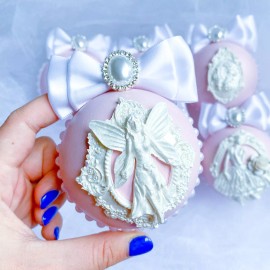 jelanny 6 Christmas tree pink ornament ballerina gift ballet crystal rose decoration