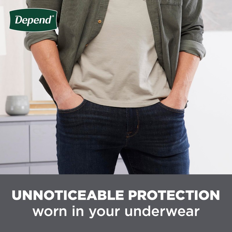 Depend Shields Incontinence Pads for Men, Light Absorbency, 90 Count