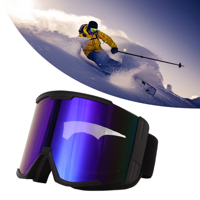 Outdoor Ski Goggles Double Layer Anti Fog Windproof Large View