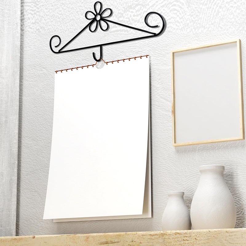 Otoolling Calendar Hanger for Wall 13.8 Inch Metal Wire Scroll