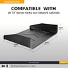 RIVECO 19” 2U Rack Shelf Server Cabinet Mount Vented Cantilever