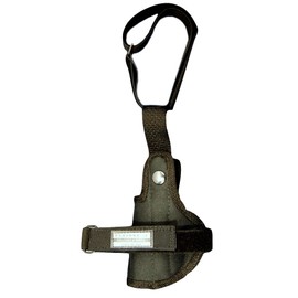 Barsony Black Nylon Ankle Holster for Colt Mustang Pony right