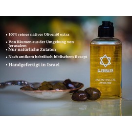 Frankincense Ointment Oil from Israel, Sacred Spiritual Oils Bottles from Jerusalem, Handmade with Natural Ingredients and Blessed for Wedding Ceremony, Religious Application - 30 ml