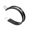 UXCELL 2-1/2" (63mm) Stainless Steel Rubber Cushioned Insulated Clamp -
