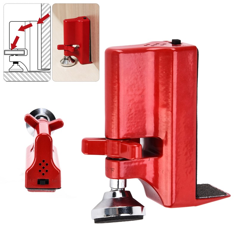 Portable Door Stopper Lockdown Brace 80dB Alarm for Home Apartment