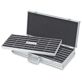 Jack Richeson Aluminum Roz Box 2 (Half Box) With 2 Foam Lined Lift Out Trays