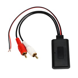 Wevdn Car Wireless Bluetooth Cable Adapter, Auto Radio Bluetooth 5.0 RCA AUX Module Adapter, 12V Universal Wireless Music Receiver for Vehicle Stereo Speaker, Car Accessories