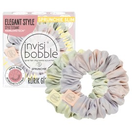 invisibobble Sprunchie Slim Rúrik Gíslason Twist it Up I 2 x Fabric Hair Bobbles Pastel for Men and Women I Scrunchie Hair Scrunchie Designed in the Heart of Munich