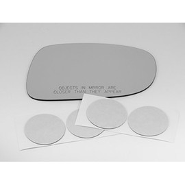 Fits 07-12 Lex LS460, LS600H Right Passenger Side Convex Mirror Glass Lens W/o Backing Plate (Direct Fit-Over for Auto-Dimming Mirror, Mirror Does not Auto-Dim), Comes with Adhesive, USA