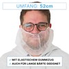ARNOMED PP Beard Net, Disposable Beard Bandage, White, Beard Cover