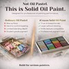iCrayon Professional Oil Pastels Set – 36 Classic Colors, Rich