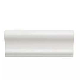 Daltile Restore Bright White 2in x 6in Glazed Ceramic Chair Rail Trim 1 case