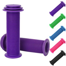 Anti-slip Bike Handlebar Grips (2-Pack) - Universal Fit for Mountain, Balance, Scooter, and Folding Bikes - Soft Non-slip Cycling Handle Grips