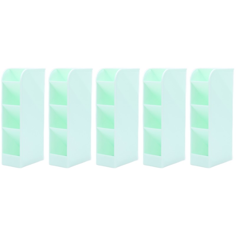 5Pcs Pens Storage Box Oblique Plane Stationery Organizer Pencil Cup