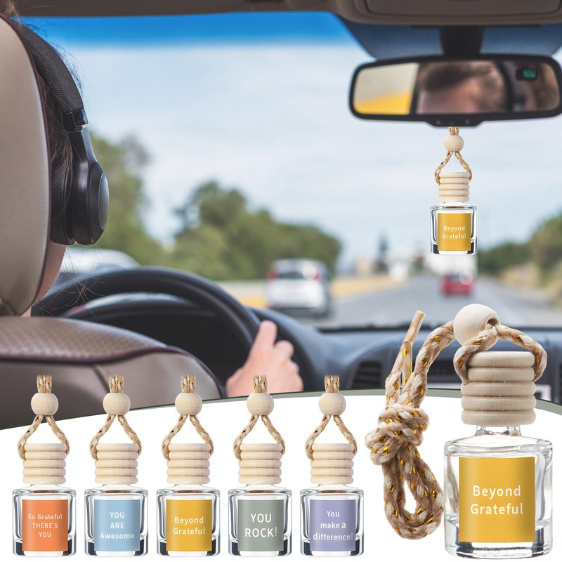60 Pcs Employee Appreciation Gifts Bulk Car Diffuser Bottle Keychain