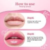 Suero Labial Rosa, Aceite Sérum Labial Hidratante Revitalizante de Larga