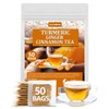 50 Premium Turmeric, Ginger, Cinnamon Blend Tea Bags, 100% Natural