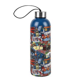 Eco Chic Reusable Thermal Bottle Stainless Steel Leakproof Insulated Water Bottle (Great Britain Navy)