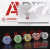 APIELE 16mm Latching 12V Push Button Switch On Off Stainless