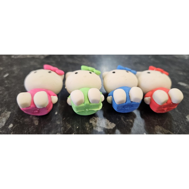 Fat-catz-copy-catz Set of 2 Novelty Collectable Colourful Cartoon Kitty Japanese