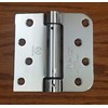 Spring Self-Closing Hinges, 4 Inch Square with 5/8 Inch Polished
