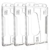 Hard Plastic Badge Holder, FadyRaye Clear ID Badge Name Card