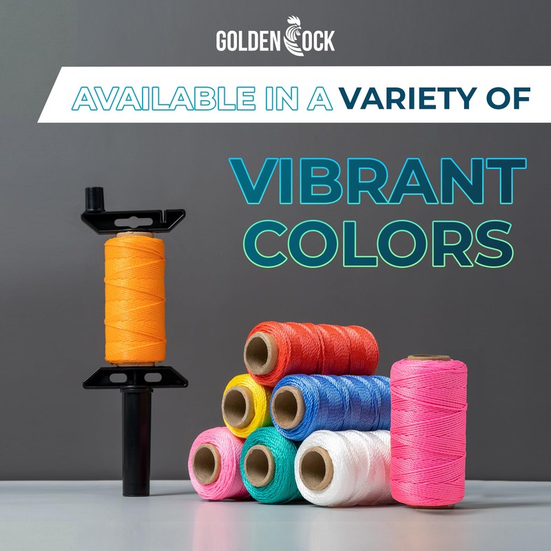 Mason String Line for Straight, Level Lines in Construction, Gardening