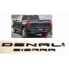 GMC 2PCS Gloss Black DENALI Sierra Emblems Letters Fit GMC