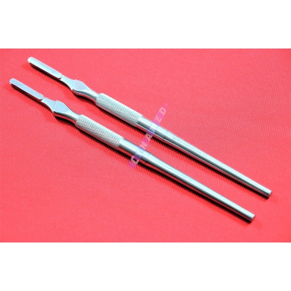 2 German HIGH Grade Round SIEGEL Scalpel Handle NO 4