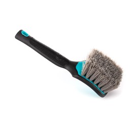 Detail Factory - ProGrip XL Tire Brush - Ergonomic ProGrip Handle - Stiff Synthetic Bristles to Cut Through Grime - Octane Riptide