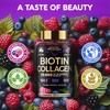 Biotin Gummies with Collagen - Hair Growth Support Skin, &